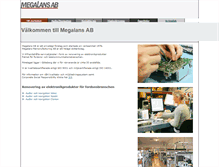 Tablet Screenshot of megalans.se